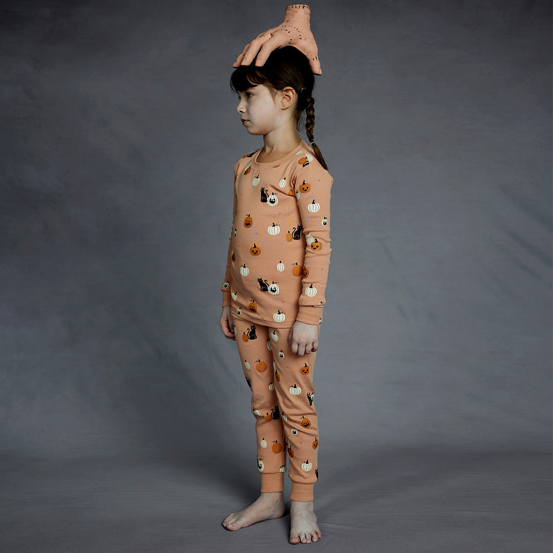 Petit Lem Spooky Season Print On Apple Blossom Pj Set