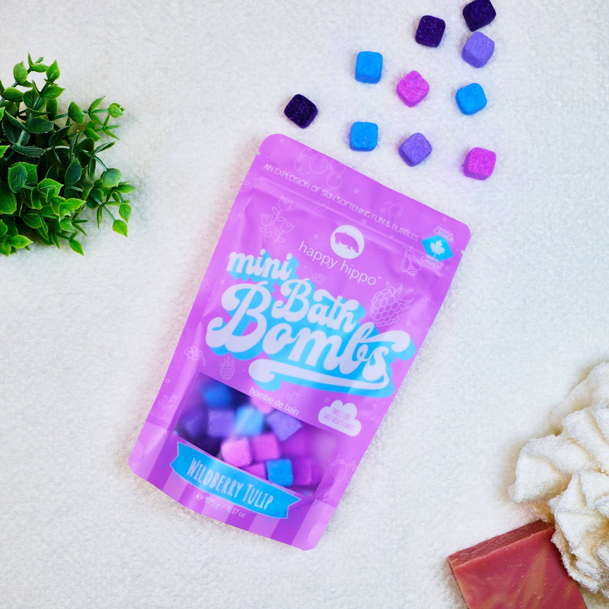 Mini bath bomb wild berry 1