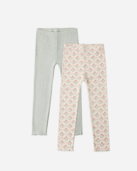 Rylee + Cru Ribbed Legging Set of 2