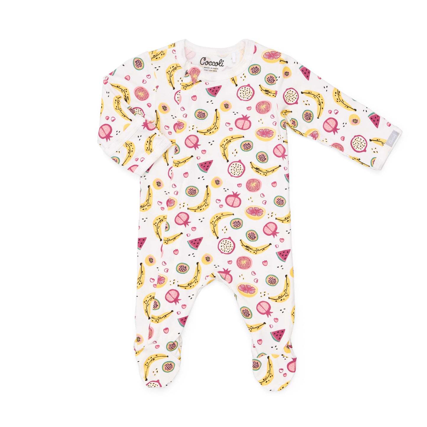 Coccoli - Long Sleeve Modal Zipper Footie - 1M