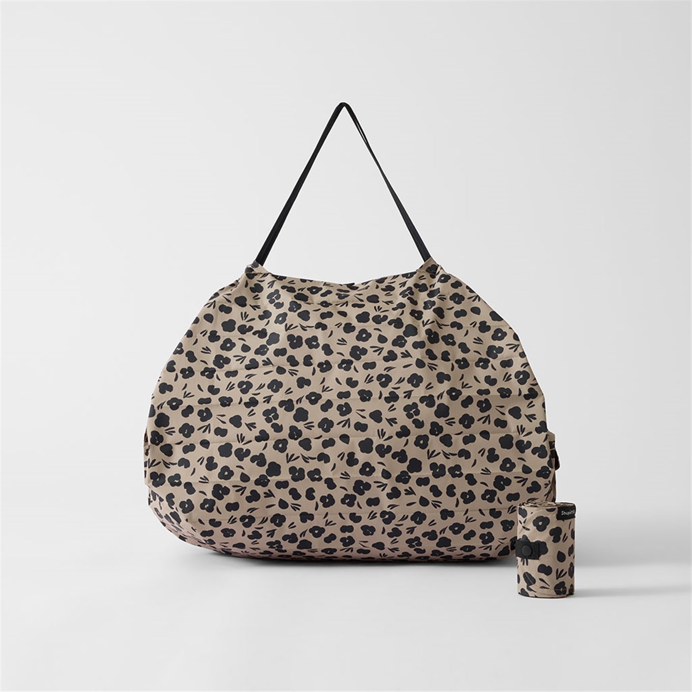 Shupatto Compact One-Pull Foldable Bag - Print - L