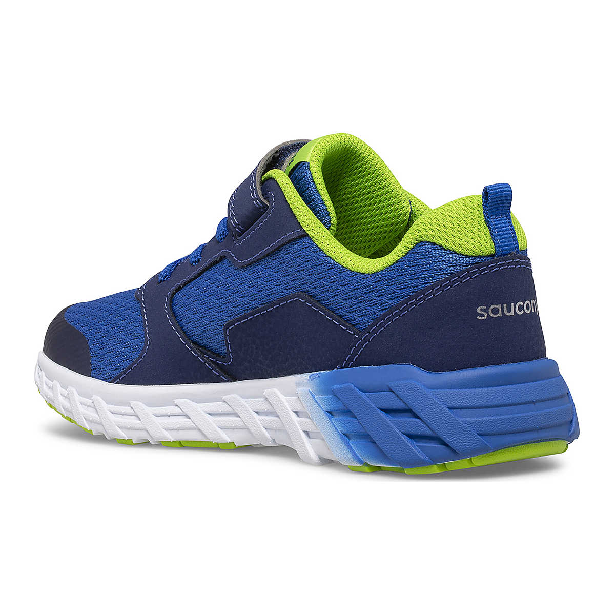 Saucony - Big Kid's Wind 2.0 A/C Sneaker - Blue/Green