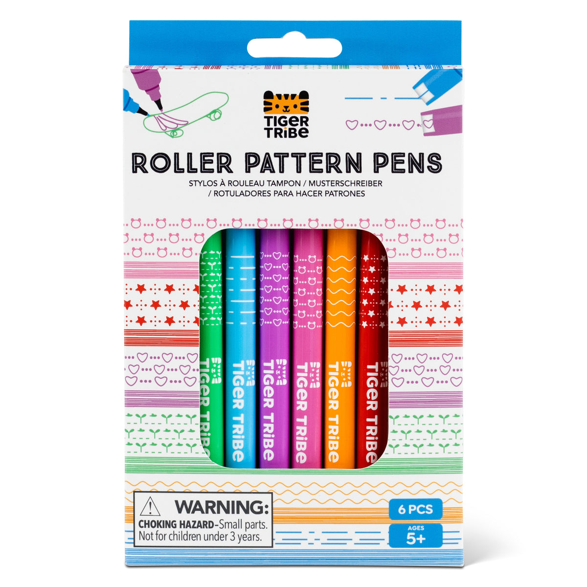 Tiger Tribe Roller Pattern Pens