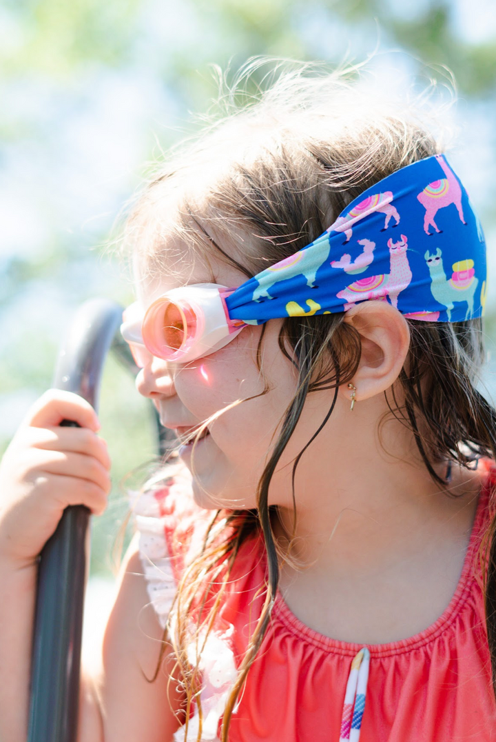Splash Place Swim Goggles -  Llama Fiesta