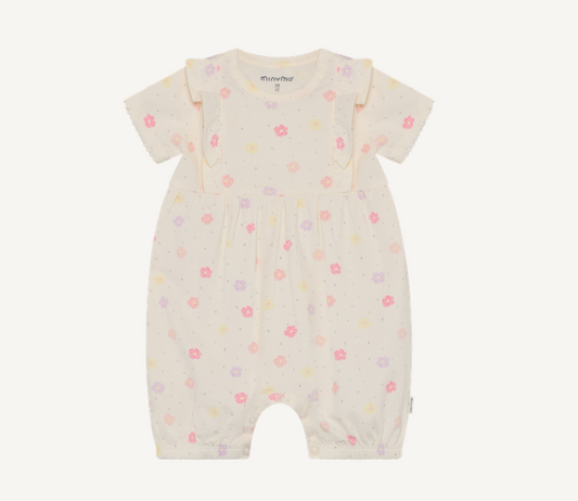 Minymo - Infant All Over Print Floral Romper