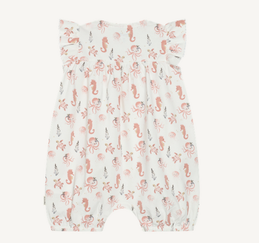 Minymo - Sea Creatures All Over Print Romper