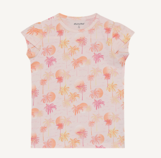 Minymo - Pink Palm Tree T-Shirt