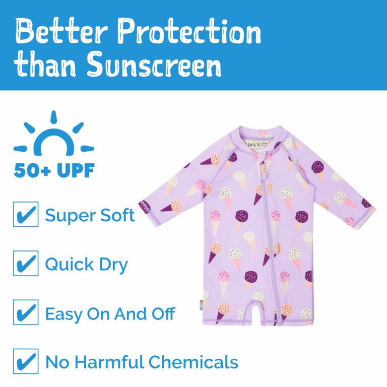 Jan & Jul 1-pc UV Jumpsuit - Lavender Ice Cream