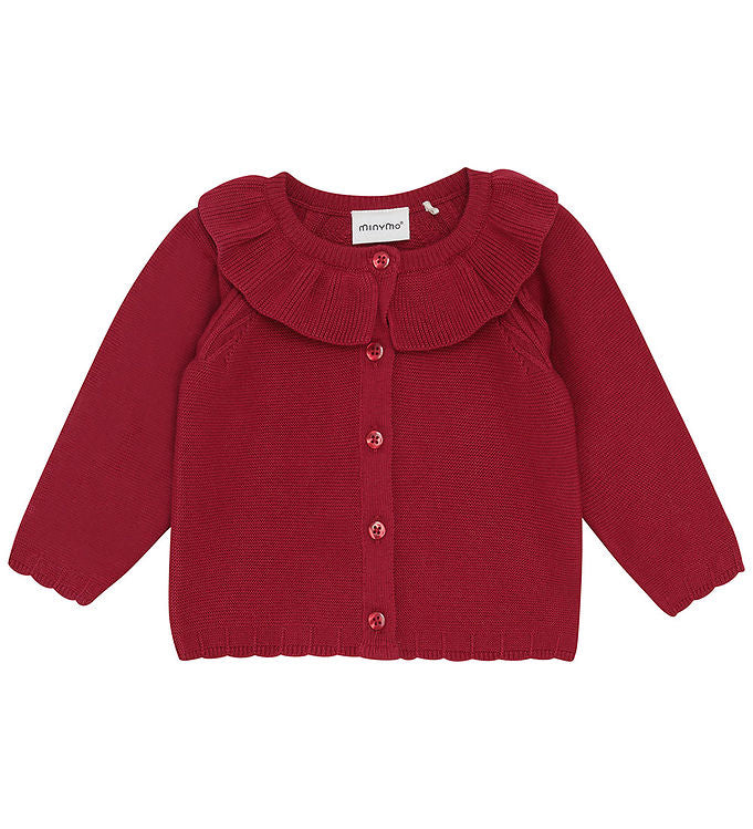Minymo - Minymo Cardigan Strik Rio Red - 3M