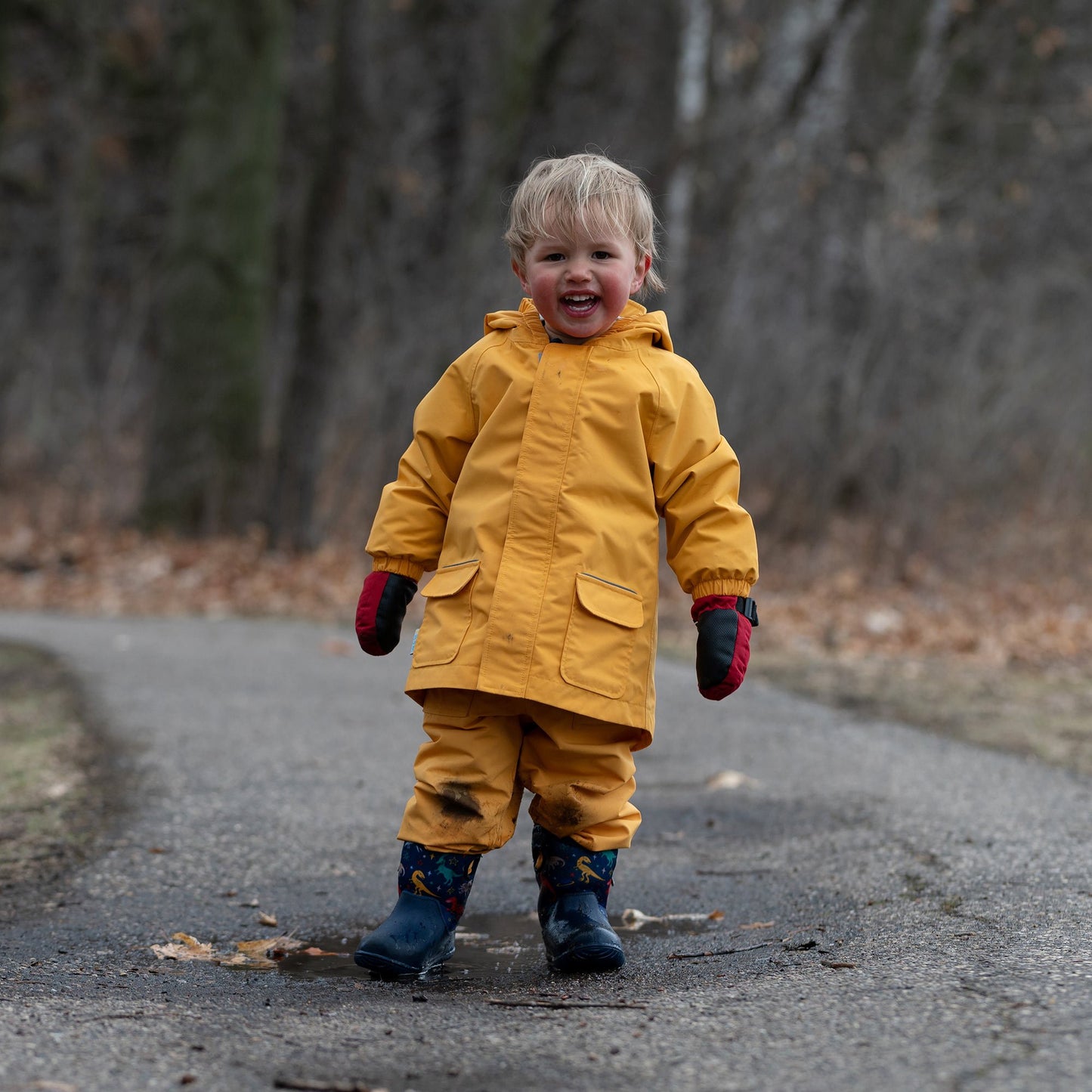 Jan & Jul -  Puddle-Dry Waterproof Rain Jacket - Yellow