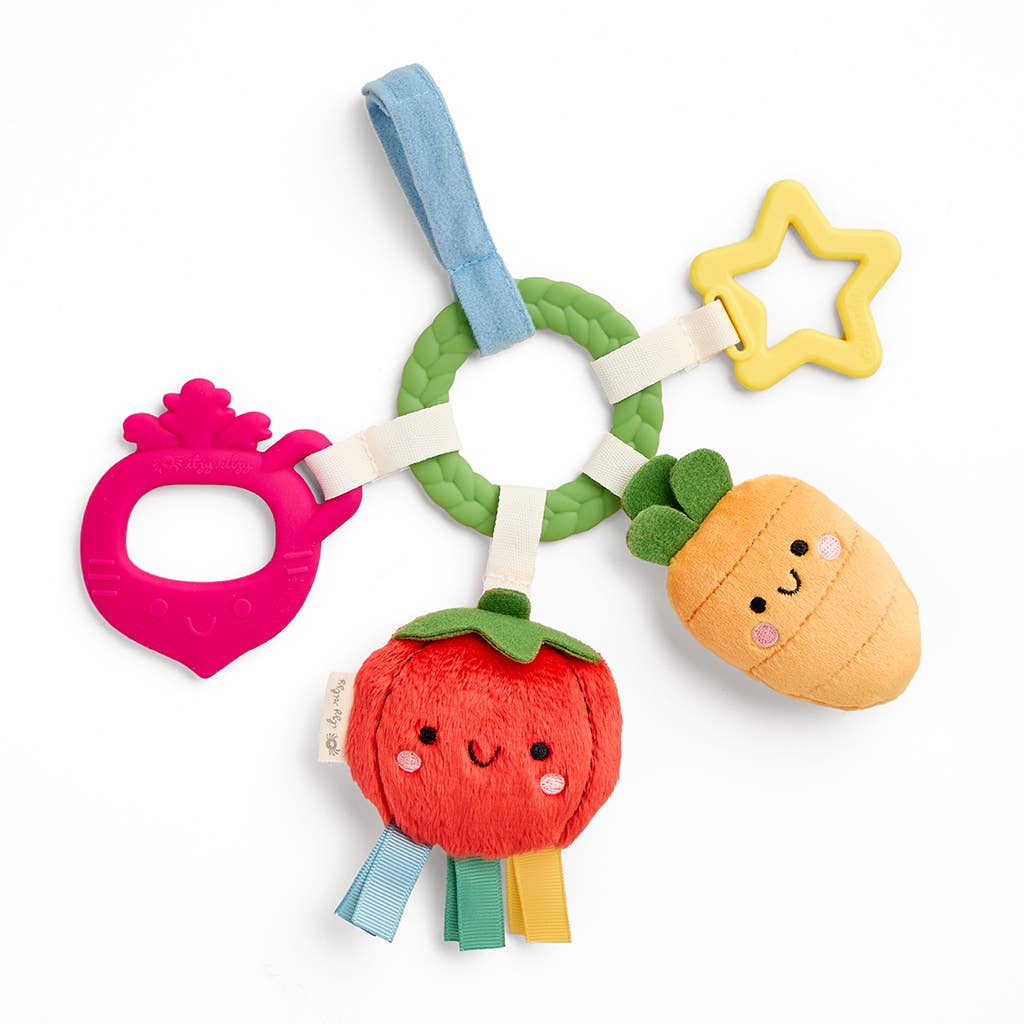 Itzy Ritzy - *NEW OPTION* Bitzy Busy Ring™ Teething Activity Toy: High Contrast