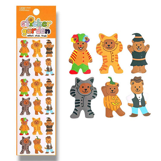 Sticker Garden - Glossy Trick or Bear Halloween Sticker for Kids