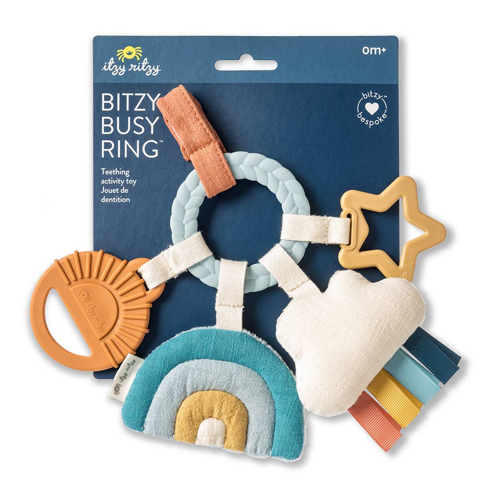 Itzy Ritzy - *NEW OPTION* Bitzy Busy Ring™ Teething Activity Toy: High Contrast