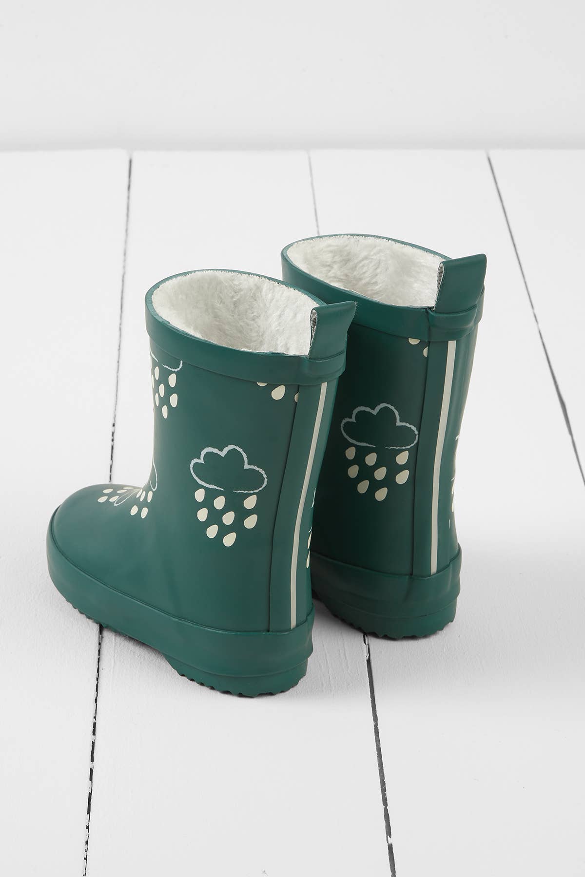 Grass & Air - Spruse Green Colour-Changing Kids Wellies