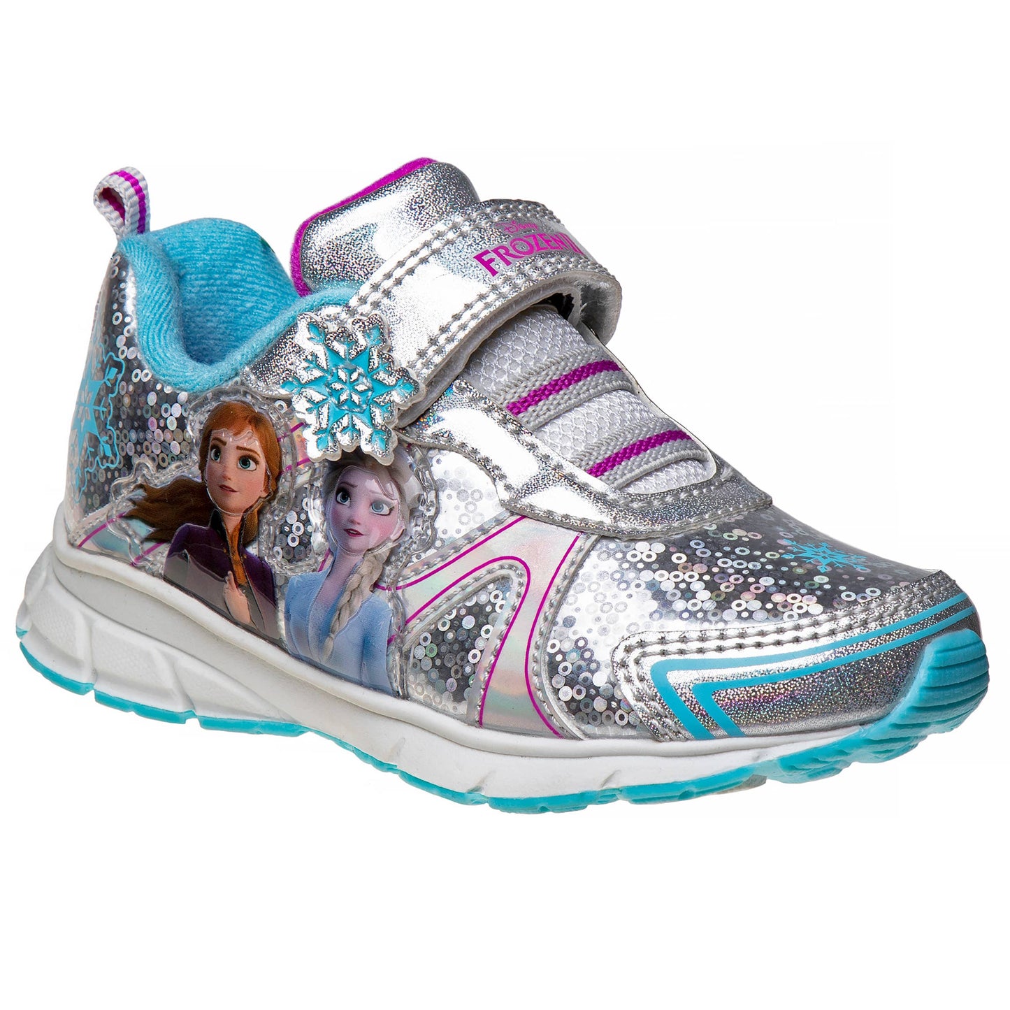 Disney Frozen Anna and Elsa Sequin Light-Up Sneakers (Toddler/Little Kid)