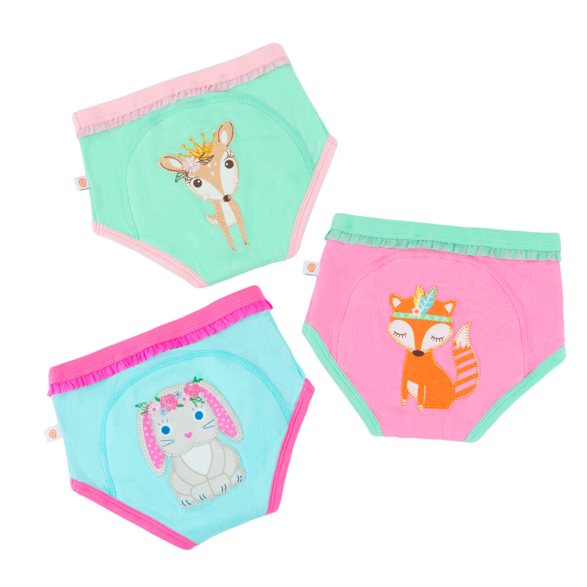 ZOOCCHINI - Organic Potty Training Pants - Woodland Princess