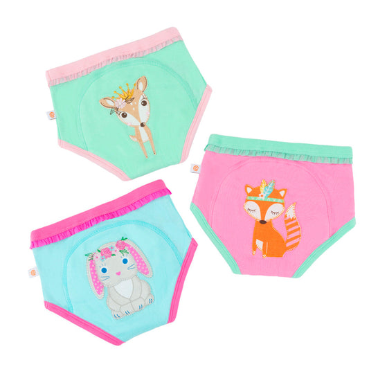 ZOOCCHINI - Organic Potty Training Pants - Woodland Princess