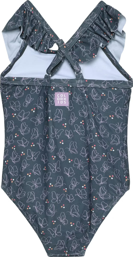 Color Kids - Butterfly One-Piece Swimsuit- 6Y