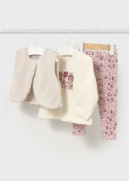 Mayoral Baby Girl 3 piece set Vest & Leggings