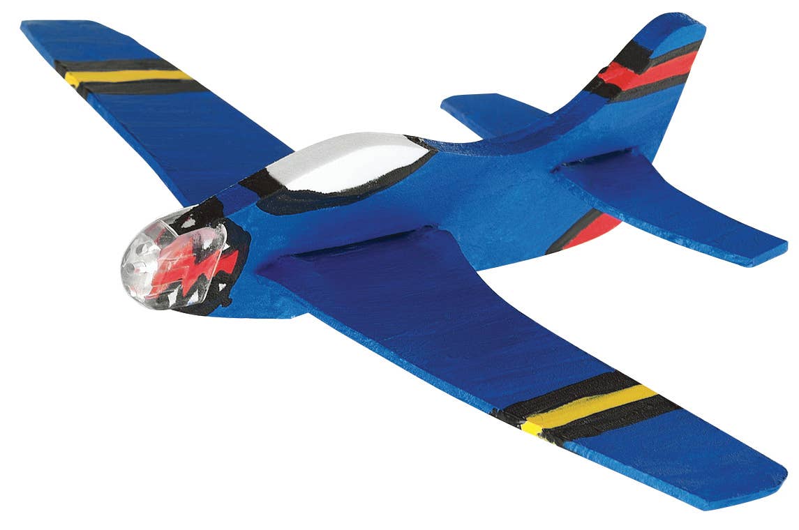 Faber-Castell / Creativity for Kids - 4 Foam Fliers Stunt Squadron Mini Kit - DIY Craft Kit
