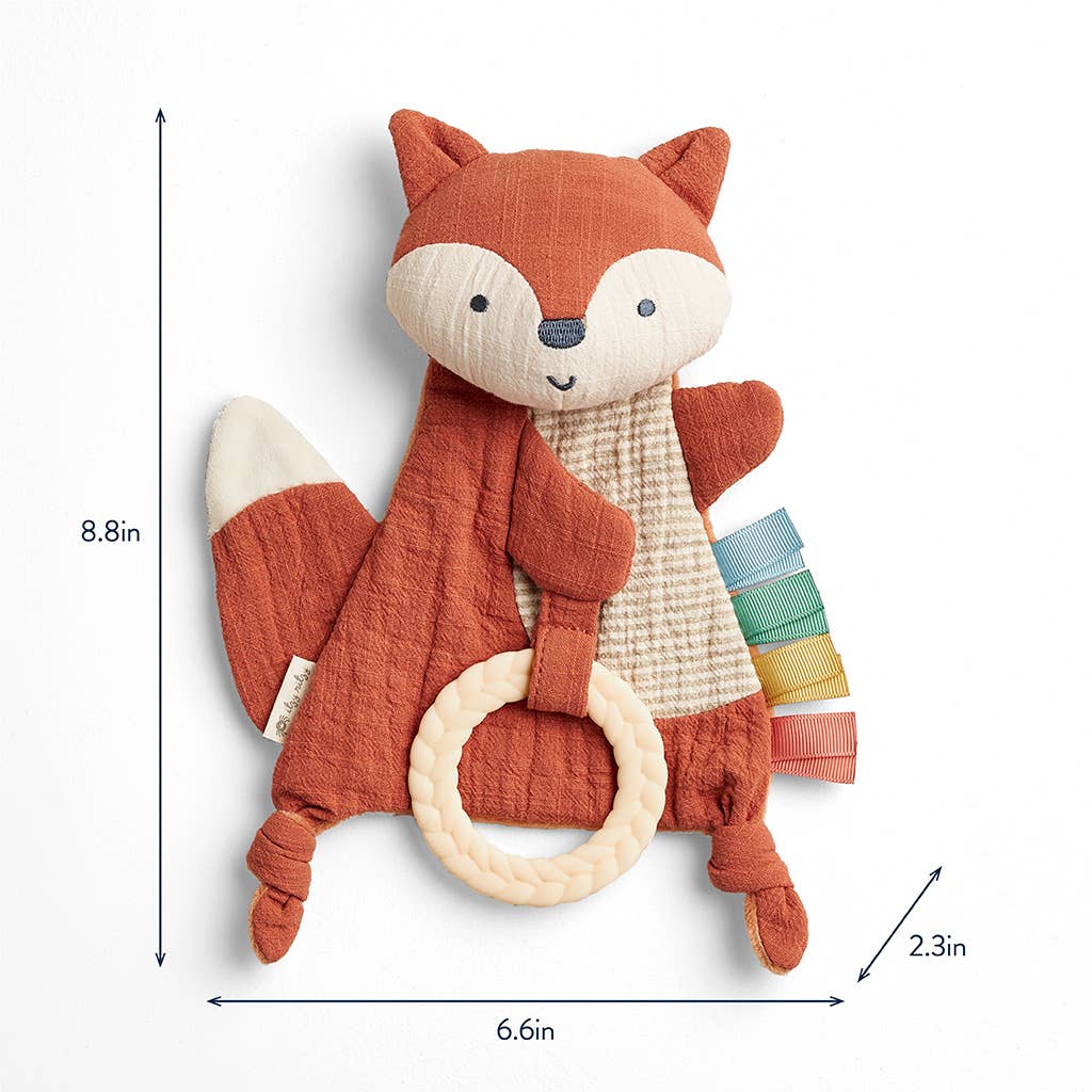 Itzy Ritzy - Fox Bitzy Crinkle™ Sensory Toy with Teether