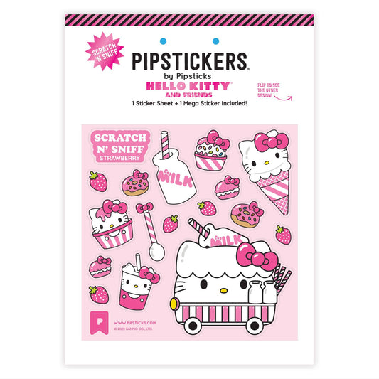 Pipsticks - Hello Kitty Milk Cart Scratch 'N Sniff (2Ct) Stickers