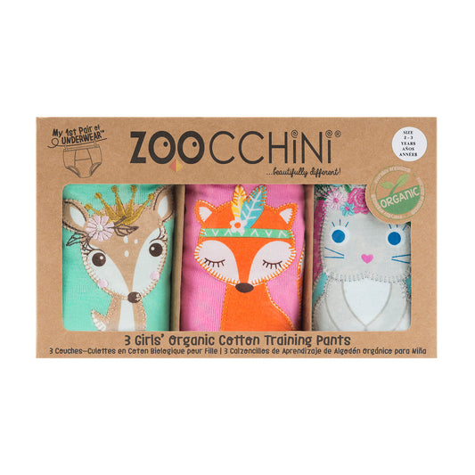 ZOOCCHINI - Organic Potty Training Pants - Woodland Princess