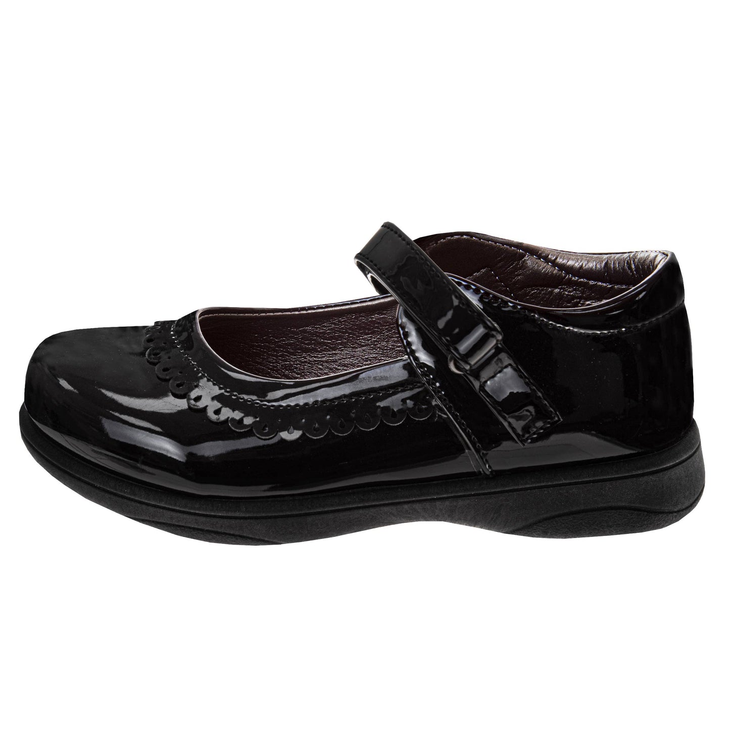 French Toast Girls Black Patent Mary Jane School Shoes (Toddler)