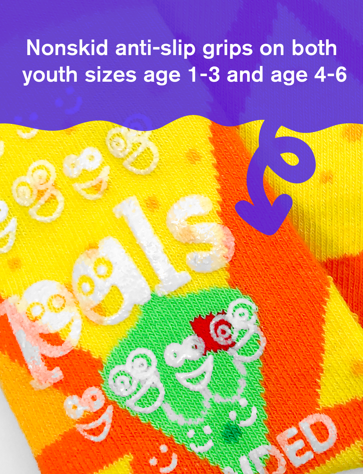 Pals Socks - Chips & Guac Mismatched Non-Slip Kids Socks