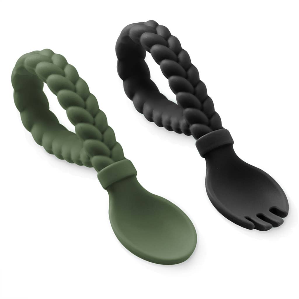 Itzy Ritzy - Sweetie Spoons™ Spoon + Fork Set: Mint
