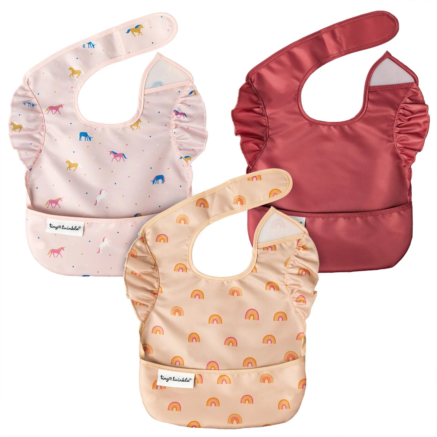 Tiny Twinkle - Mess-Proof Easy Bib 3 Pack