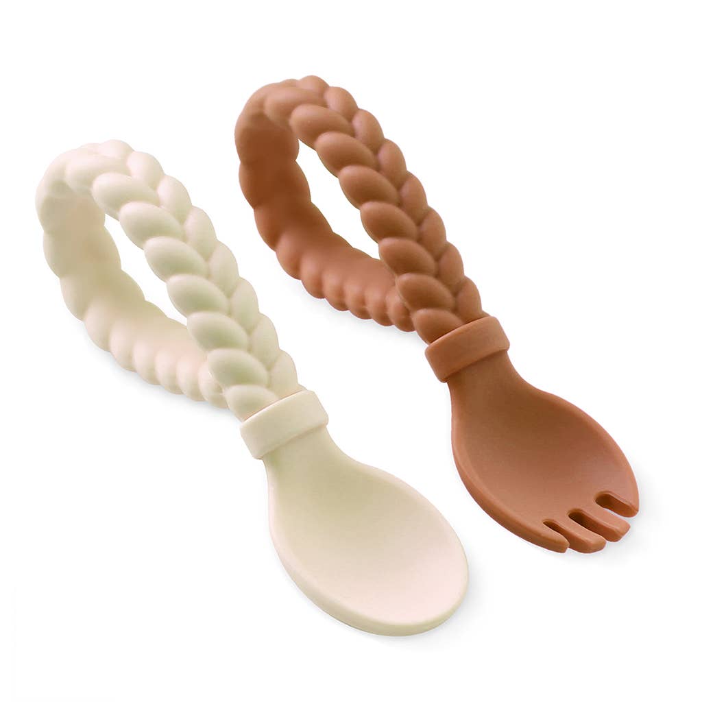 Itzy Ritzy - Sweetie Spoons™ Spoon + Fork Set: Mint