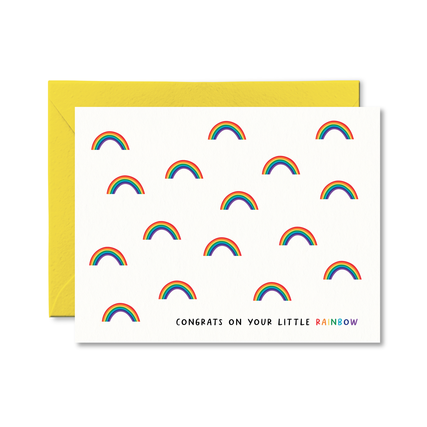 Pretty by Her - Congrats On Your Little Rainbow Card Baby Card
