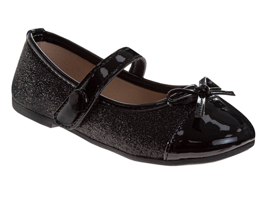Kensie Girl Glitter Patent Ballerina Flats (Toddler)