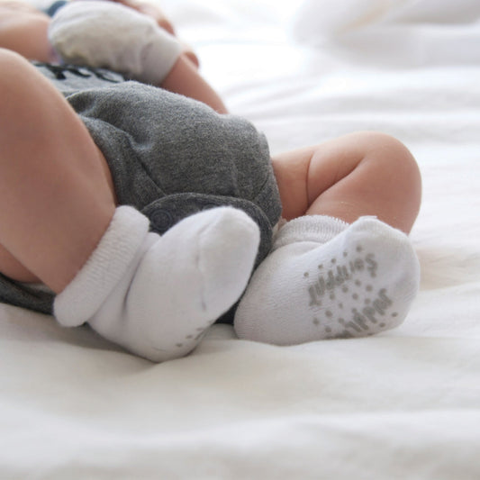 Juddlies - 6 Pairs Multi Pack Infant Socks - White