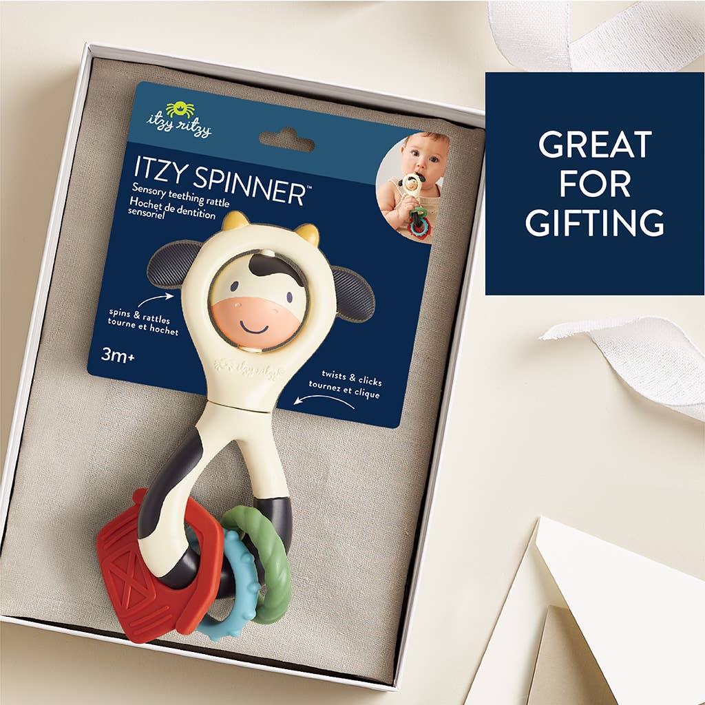 Itzy Ritzy - Itzy Spinner Rattle: Cow