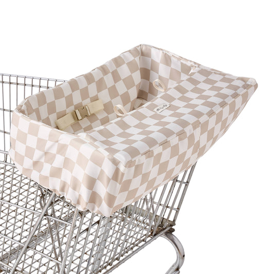 Itzy Ritzy -  Checkerboard Itzy Shopping Cart Cover