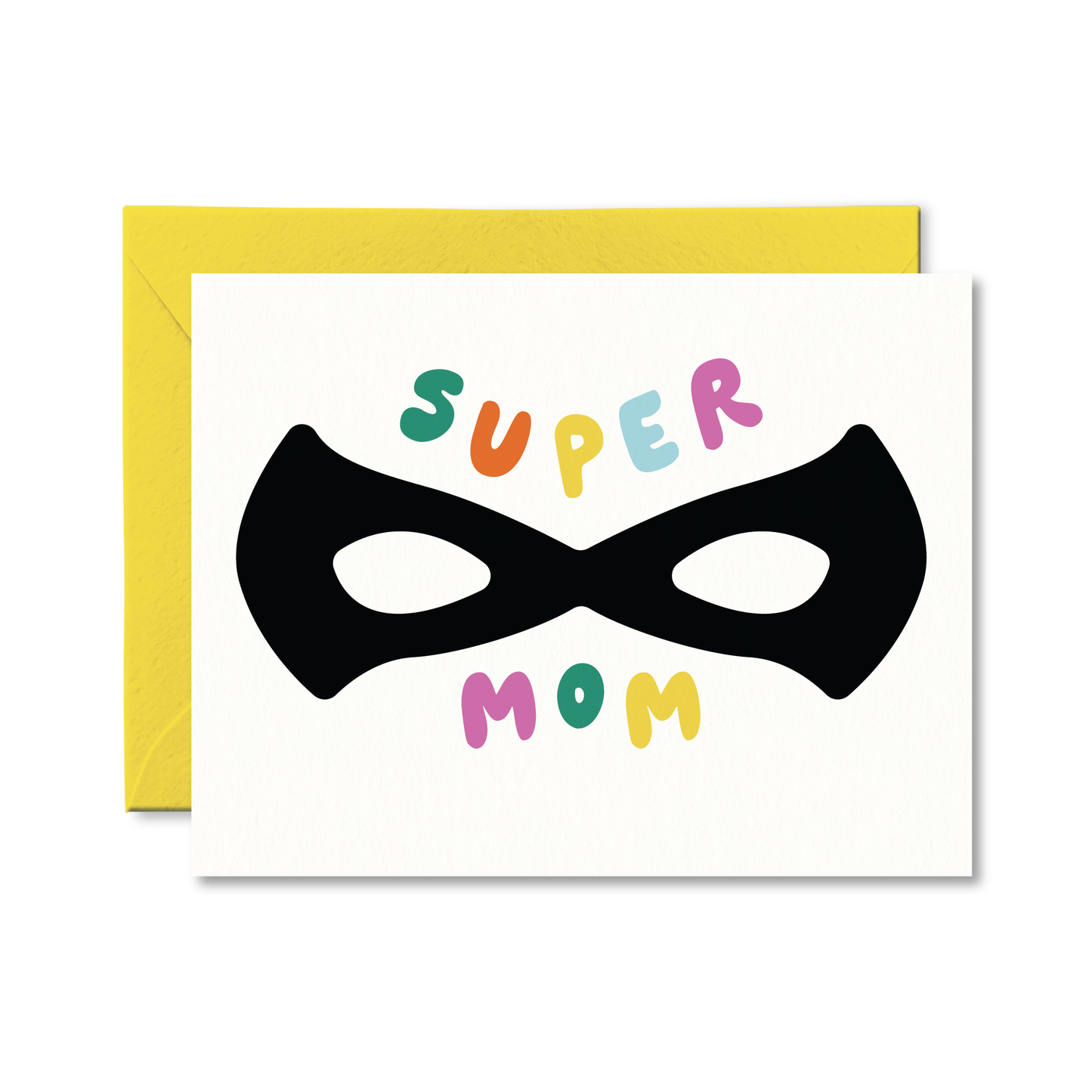 Pretty by Her Super Mom Greeting Card