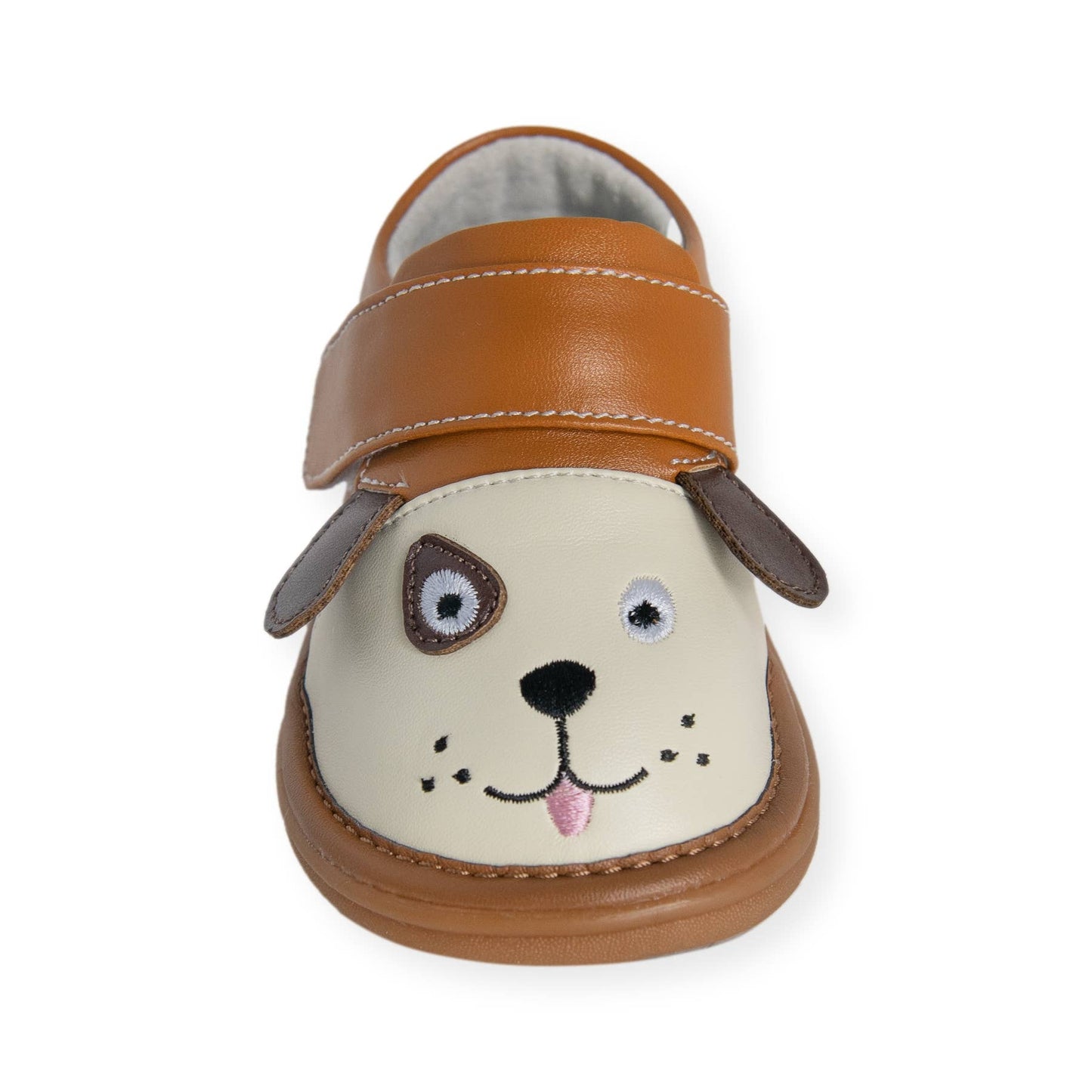 Wee Squeak Fetch the Dog Brown Shoes
