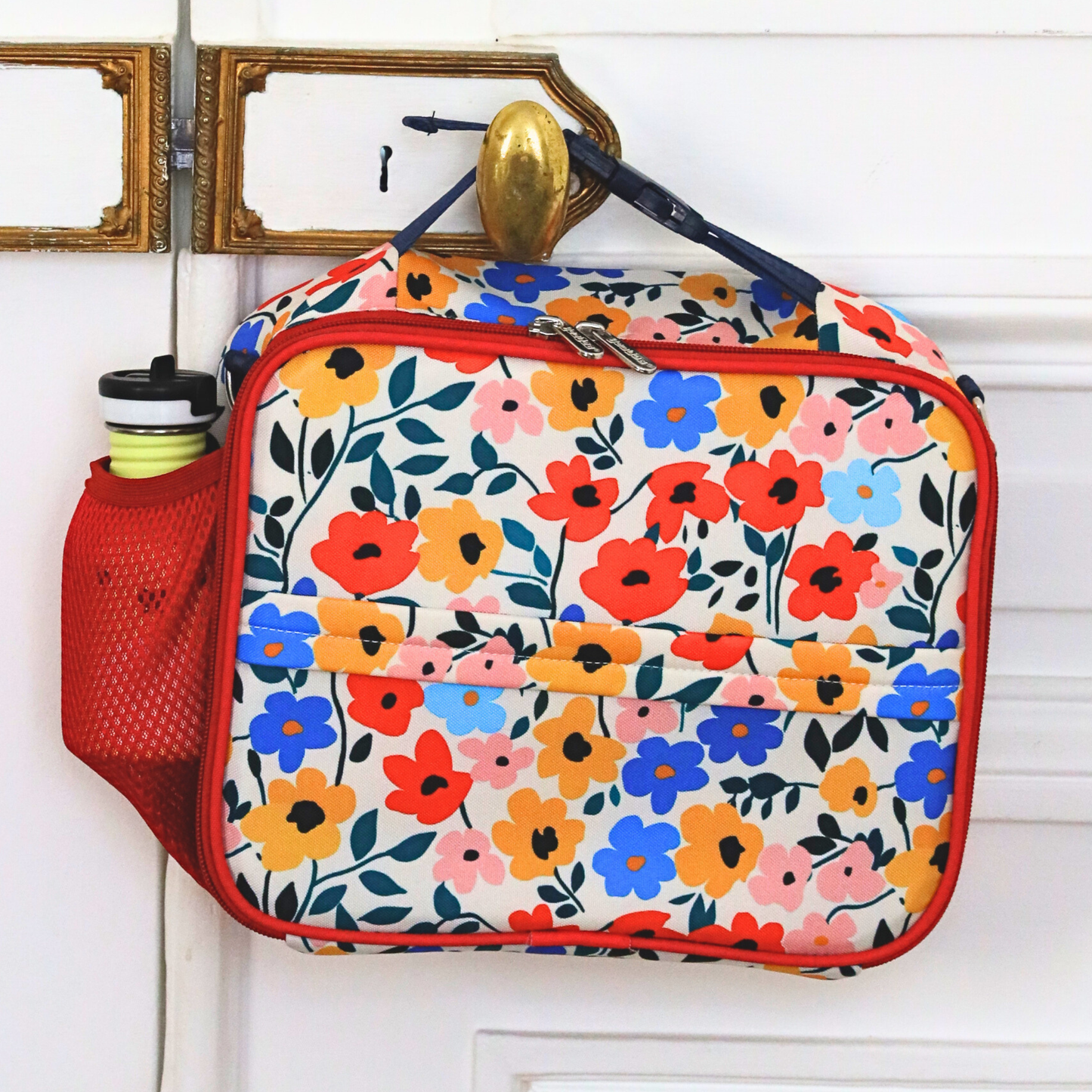 Yumbox - Yumbox Classic Lunch Bag – Insulated Poppy Flowers Print Lunch Tote for Stylish Kids & Adults