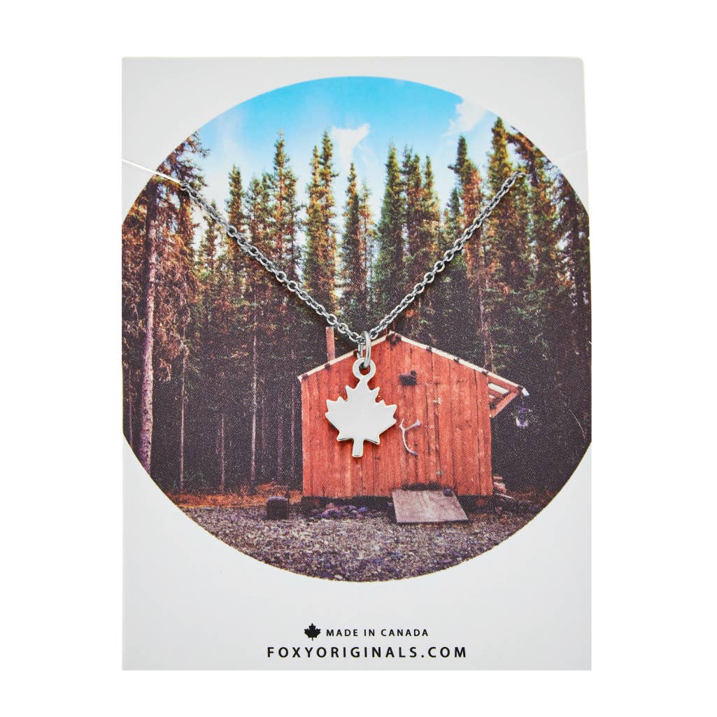 Foxy Originals - Maple Leaf Charm Necklace | Made in Canada