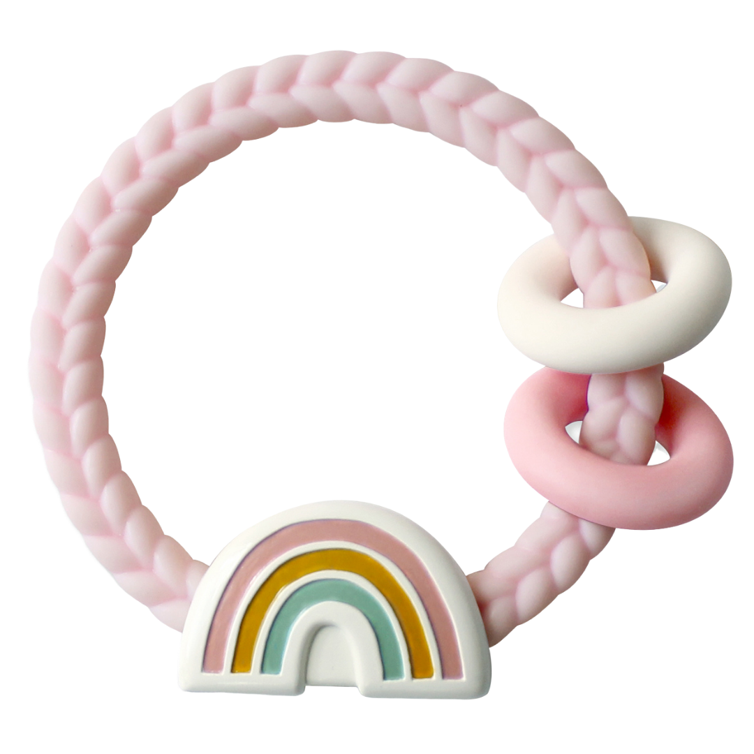 Itzy Ritzy -  Ritzy Rattle™ Silicone Teether Rattles: Highland Cow