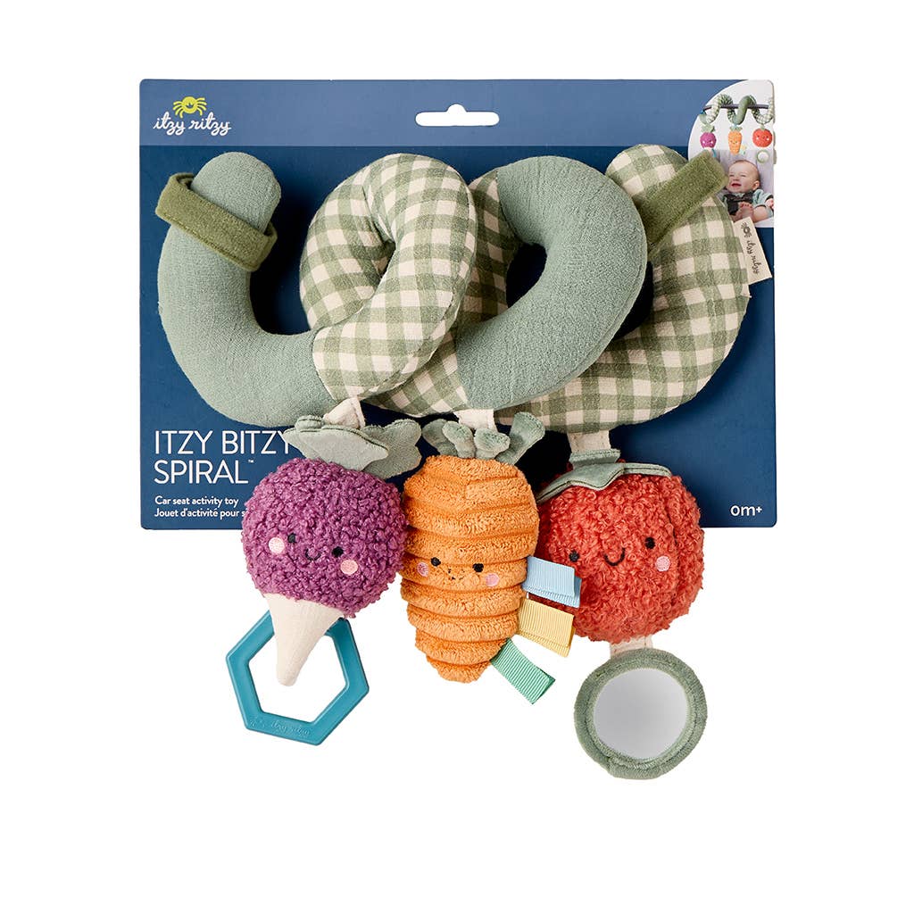 Itzy Ritzy - Itzy Bitzy Spiral Car Seat Activity Toy: Veggie