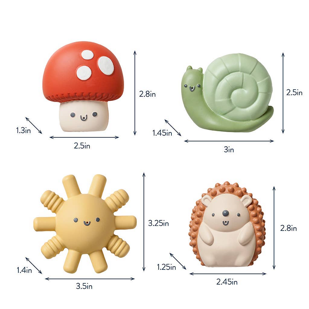 Itzy Ritzy Canada - Itzy Squirt™ 4-Pack of Soft Bath Toys