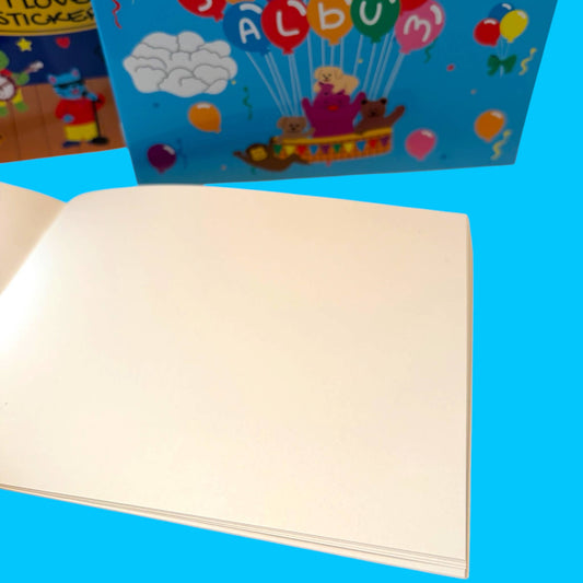 Sticker Garden - Blank Sticker Album Hot Air Balloon Design