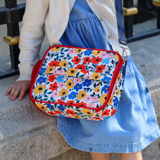 Yumbox - Yumbox Classic Lunch Bag – Insulated Poppy Flowers Print Lunch Tote for Stylish Kids & Adults
