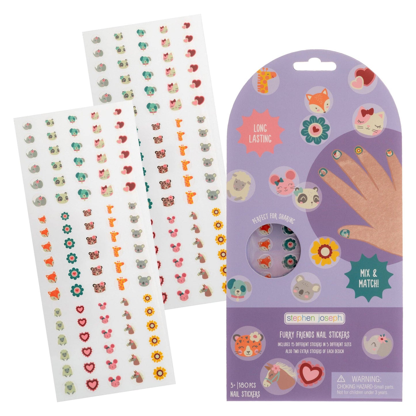 Stephen Joseph Clear Nail Stickers