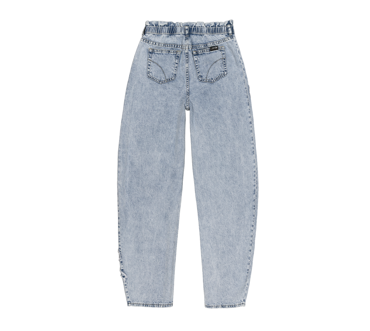 Joe's Jeans Girls Raya Barrel Fit Paperbag Jeans with Bow