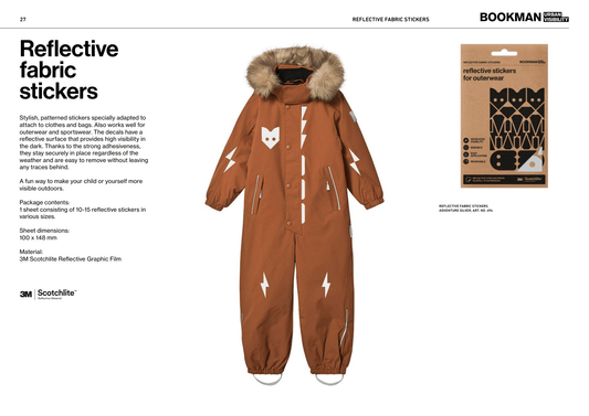 Bookman Urban Visibility - Reflective Fabric Stickers Adventure Silver