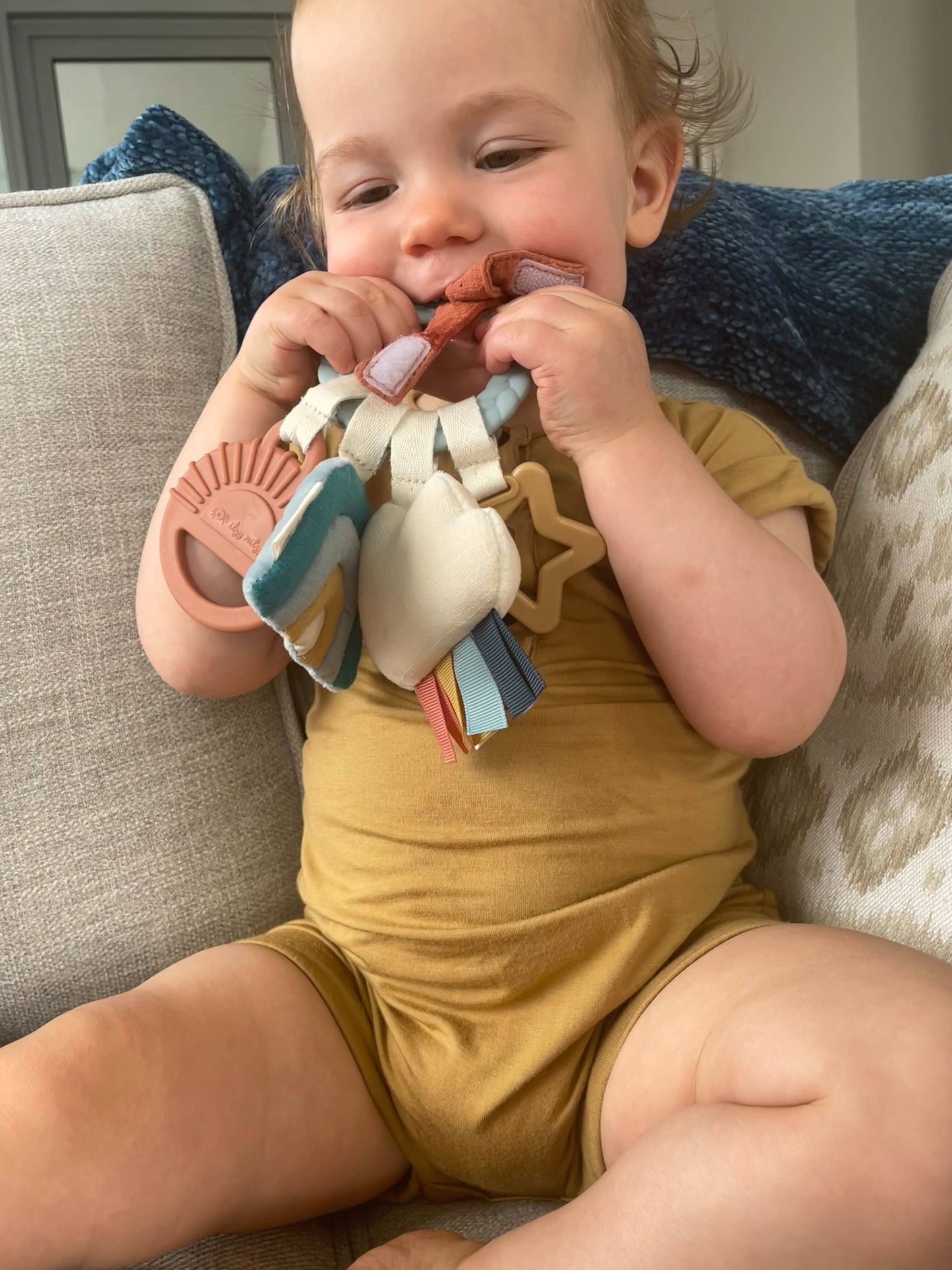 Itzy Ritzy - *NEW OPTION* Bitzy Busy Ring™ Teething Activity Toy: High Contrast